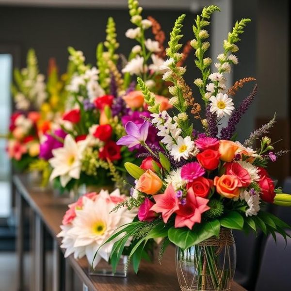Professional flower arrangements and decorations